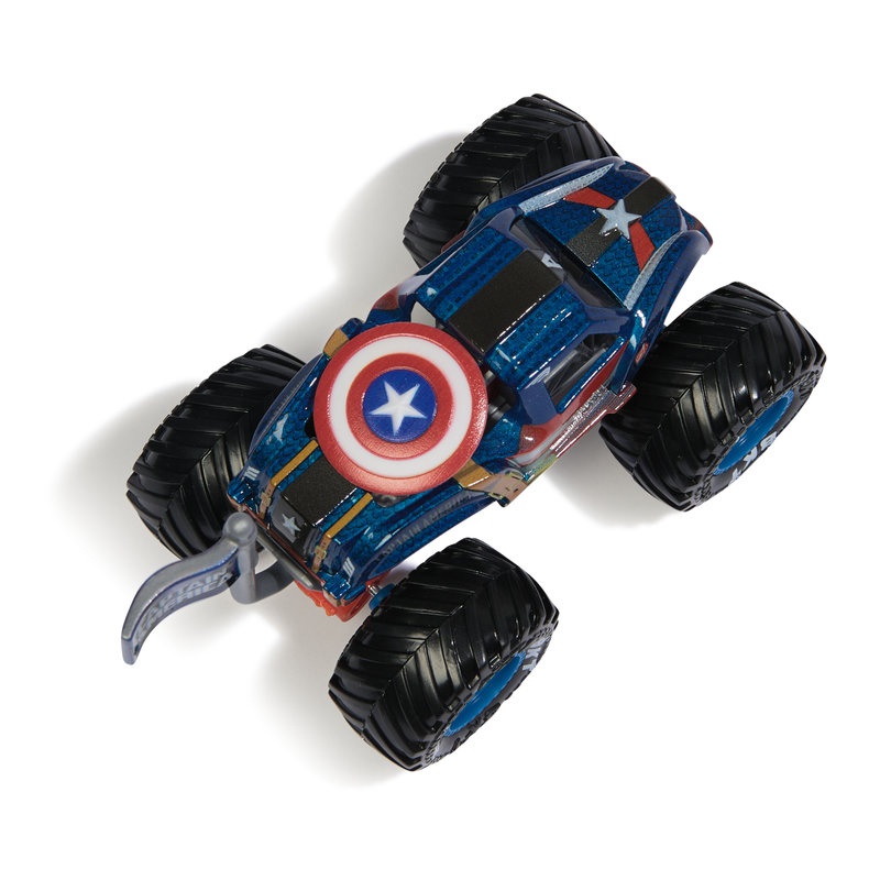 Monster Jam Marvel Captain America s2 kolekcionarski Monster Truck 1:64