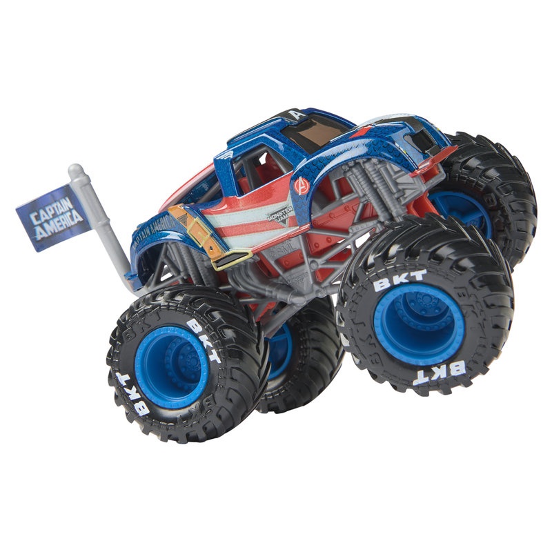 Monster Jam Marvel Captain America s2 kolekcionarski Monster Truck 1:64
