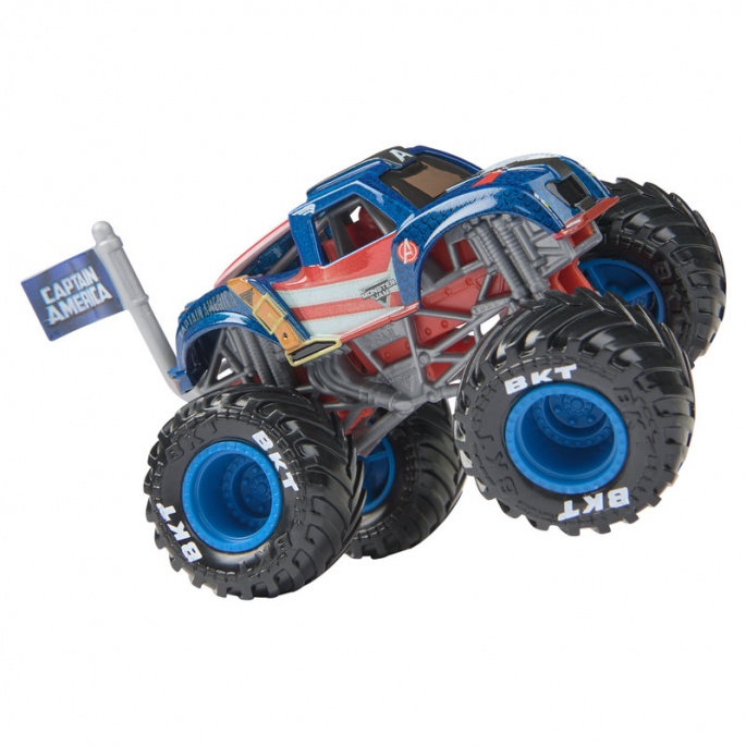 Monster Jam Marvel Captain America s2 kolekcionarski Monster Truck 1:64