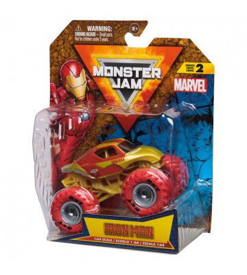 Monster Jam Marvel Iron Man s2 kolekcionarski Monster Truck 1:64