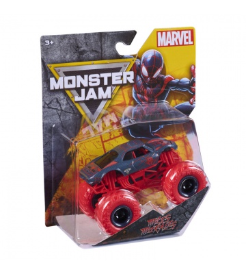 Monster Jam Marvel Miles Morales kolekcionarski Monster Truck 1:64