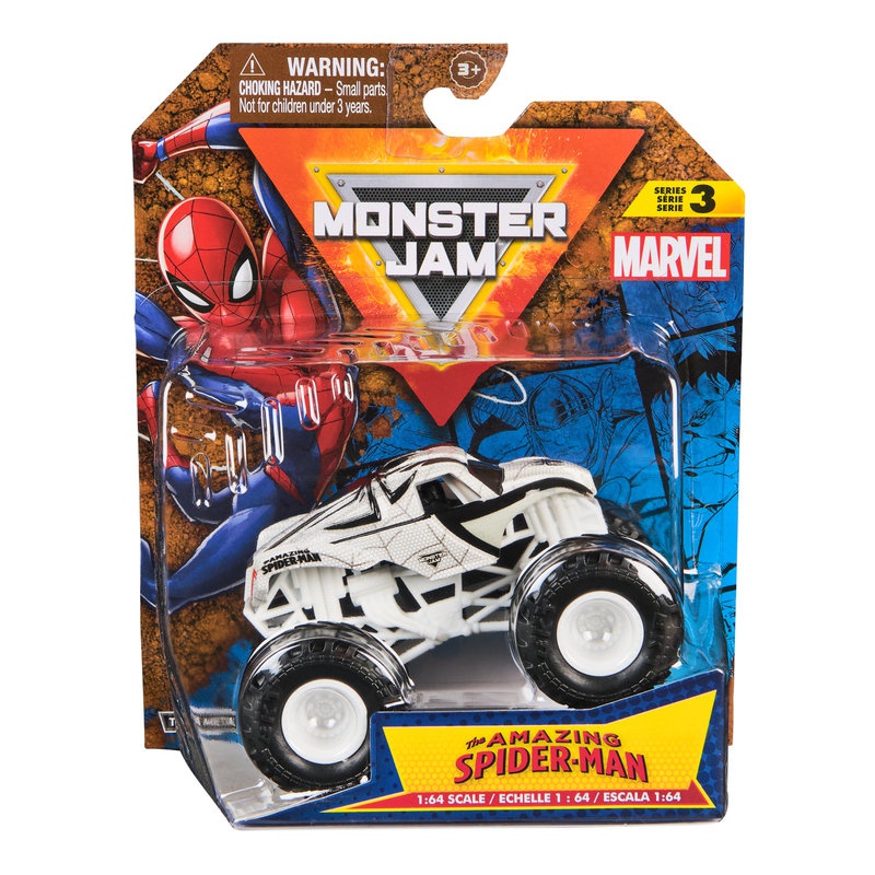Monster Jam Marvel SpiderMan s3 kolekcionarski Monster Truck 1:64