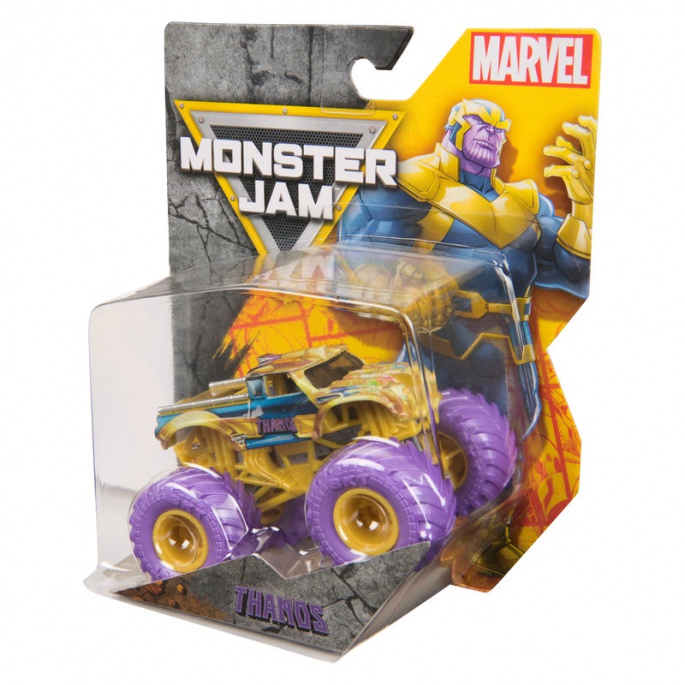 Monster Jam Marvel Thanos kolekcionarski Monster Truck 1:64