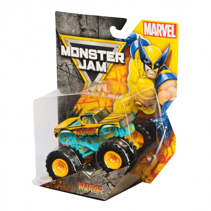 Monster Jam Marvel Wolverine kolekcionarski Monster Truck 1:64