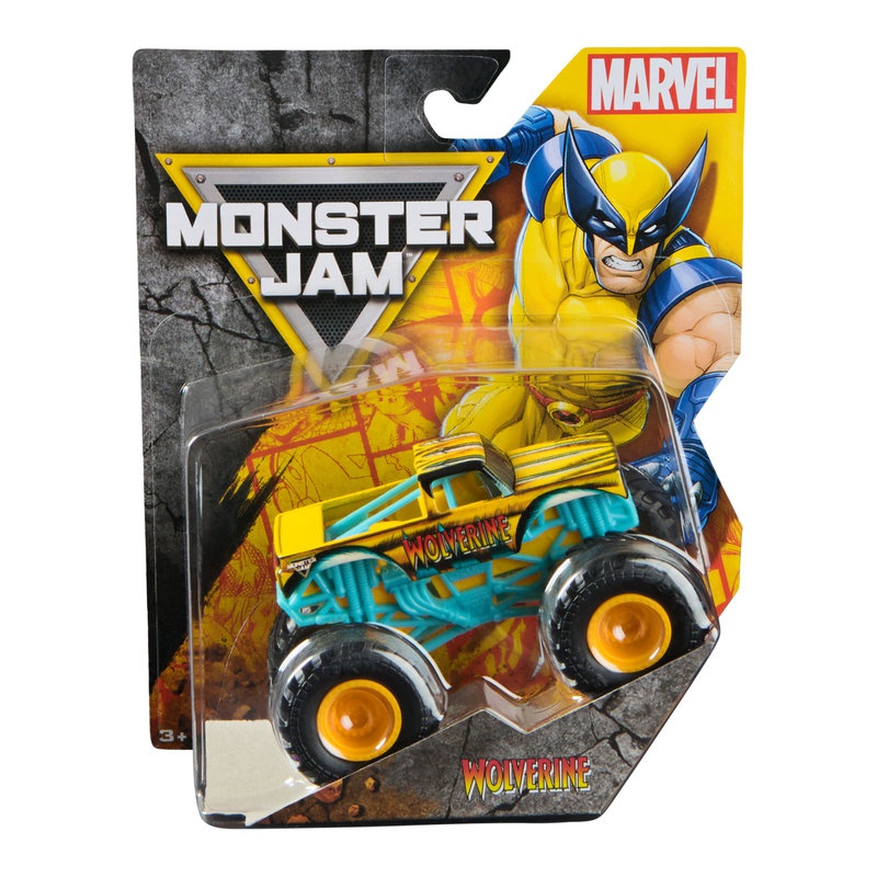 Monster Jam Marvel Wolverine kolekcionarski Monster Truck 1:64