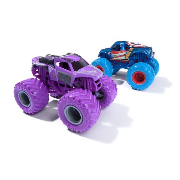 Monster Jam Captain America protiv Black Panther set 2 Monster Truckova 1:64