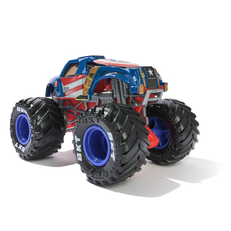 Monster Jam Captain America vs Winter Soldier set 2 Monster Truckova 1:64