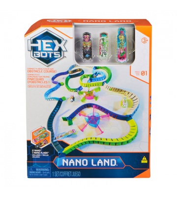 Hex Bots Nano Land set 3 minijaturna robotska kukaca i njihovo igralište