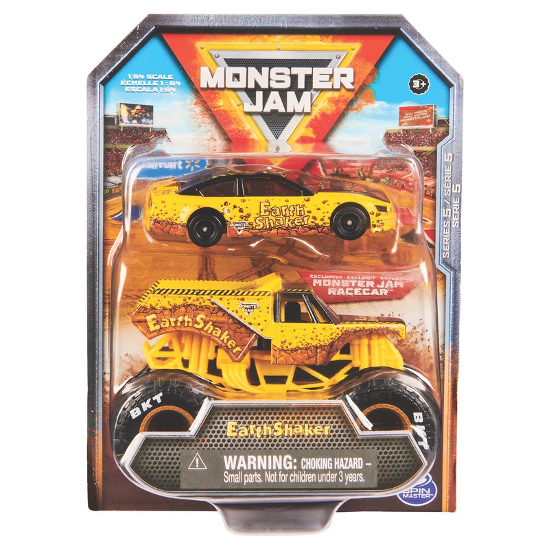 Monster Jam Earth Shaker trkaći auto i Monster Truck 1:64