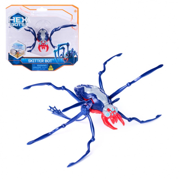 Hex Bots Skitter Bot puzajući pauk crveni
