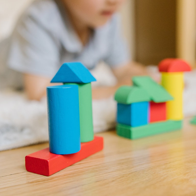 Melissa & Doug set drvenih kockica 100 kom
