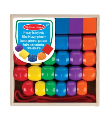 Melissa & Doug drvene perle za navlačenje