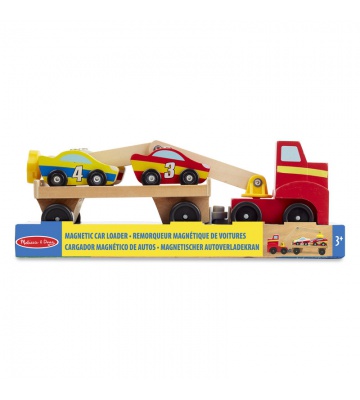 Melissa & Doug drveni magnetni utovarivač automobila
