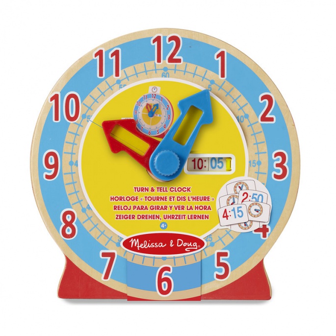 Melissa & Doug drveni obrazovni sat