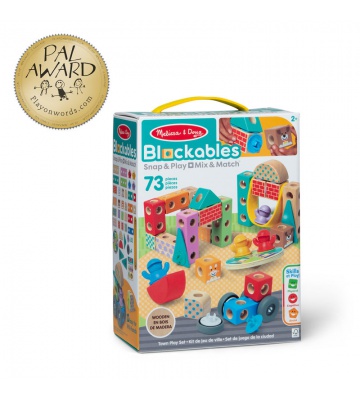 Melissa & Doug Blockables građevni komplet grad 73 dijelova