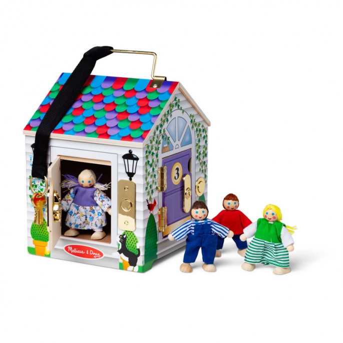Melissa & Doug drvena kućica sa zvonima i bravama