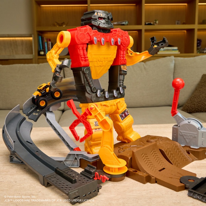 Monster Jam SmashBot igraći set s Monster Truckom 1:64