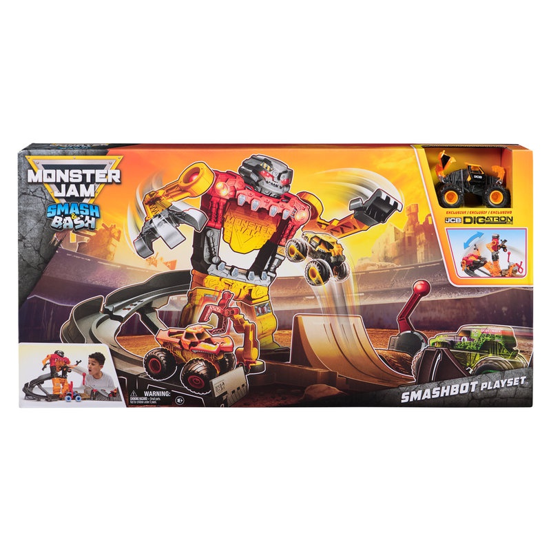 Monster Jam SmashBot igraći set s Monster Truckom 1:64