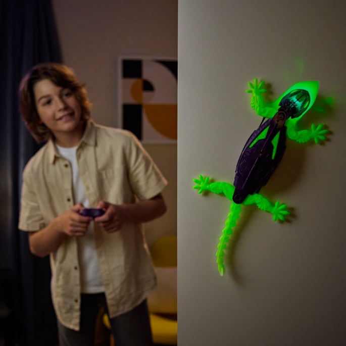 Hex Bots RC fosforescentni Gecko koji puze po zidovima