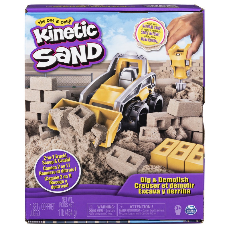 Kinetic Sand bagri i ruši set za igru