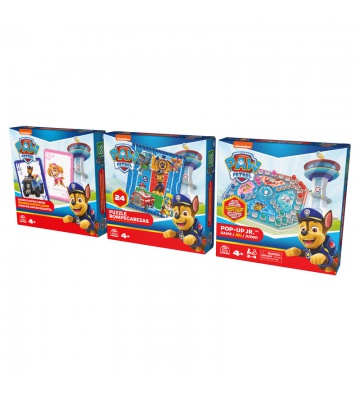 Psići u ophodnji set igara 3u1 - Puzzle + Jumbo karte + Pop-up