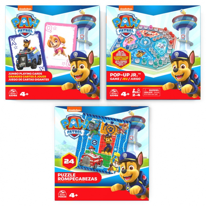 Psići u ophodnji set igara 3u1 - Puzzle + Jumbo karte + Pop-up