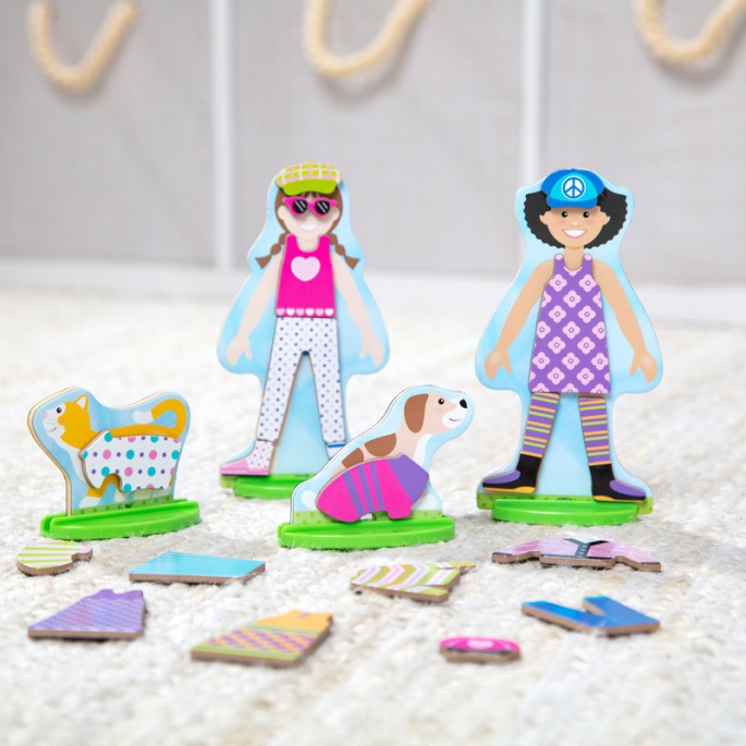 Melissa & Doug najbolje prijateljice drvene magnetne odjevne igračke