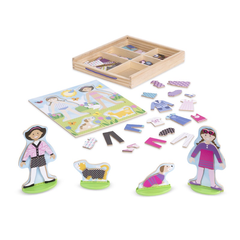 Melissa & Doug najbolje prijateljice drvene magnetne odjevne igračke