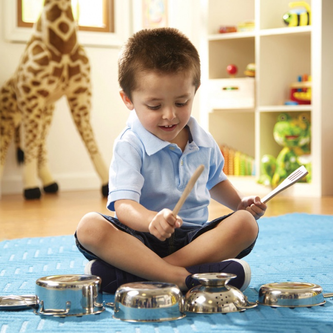 Melissa & Doug posude od nehrđajućeg čelika i tave za igru