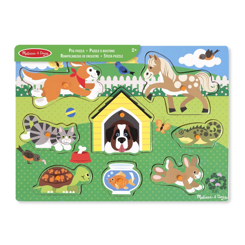 Melissa & Doug drvene ubacivačke slagalice kućni ljubimci