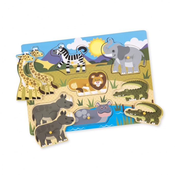 Melissa & Doug drvene slagalice safari