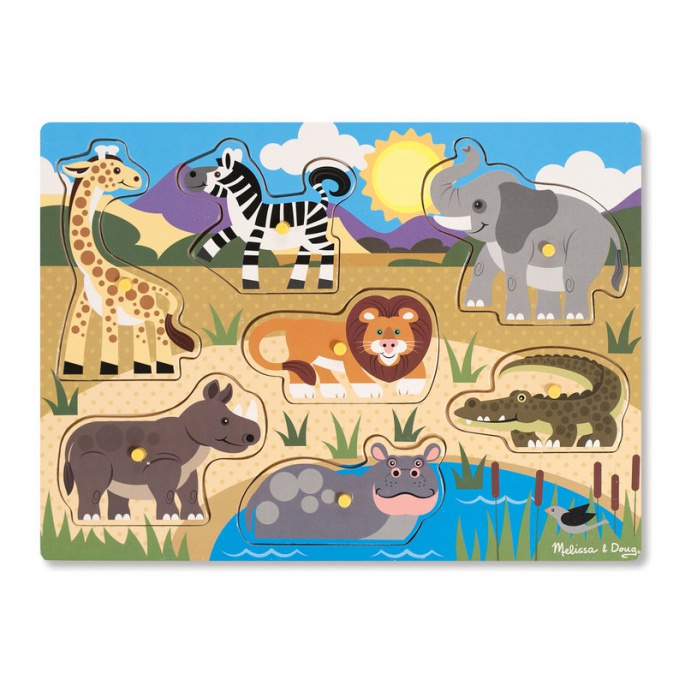 Melissa & Doug drvene slagalice safari