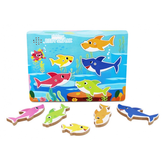Spin Master Games Baby Shark drvene puzzle