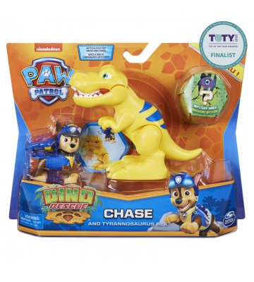 Psići u ophodnji Dino Rescue figura Chase s dinosaurom