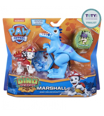 Psići u ophodnji Dino Rescue figura Marshall s dinosaurima