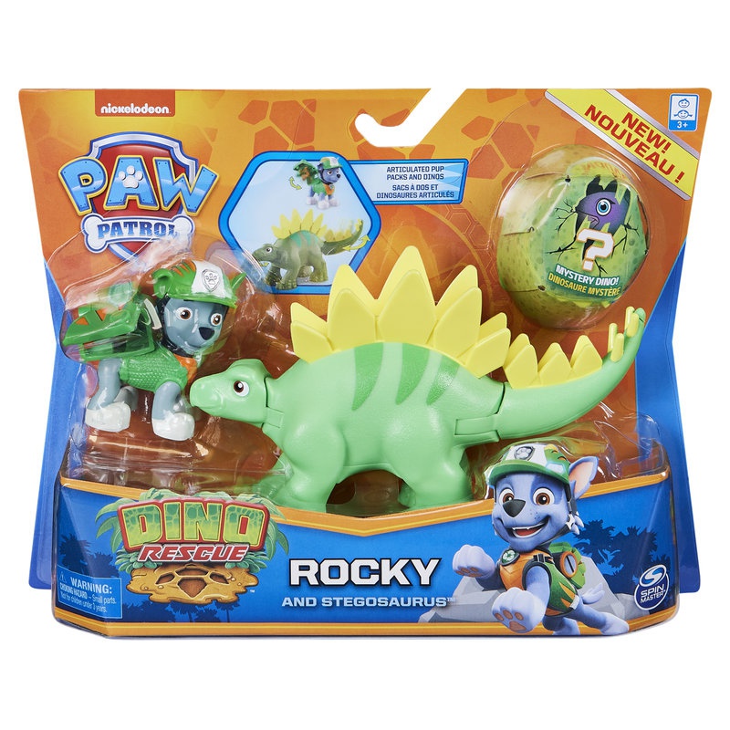 Psići u ophodnji Dino Rescue figurica Rocky s dinosaureom