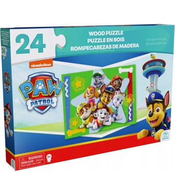 Spin Master Games Psići u ophodnji drvene puzzle 24 komada