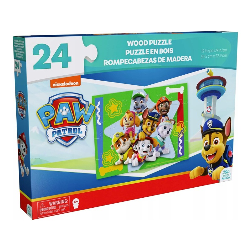 Spin Master Games Psići u ophodnji drvene puzzle 24 komada