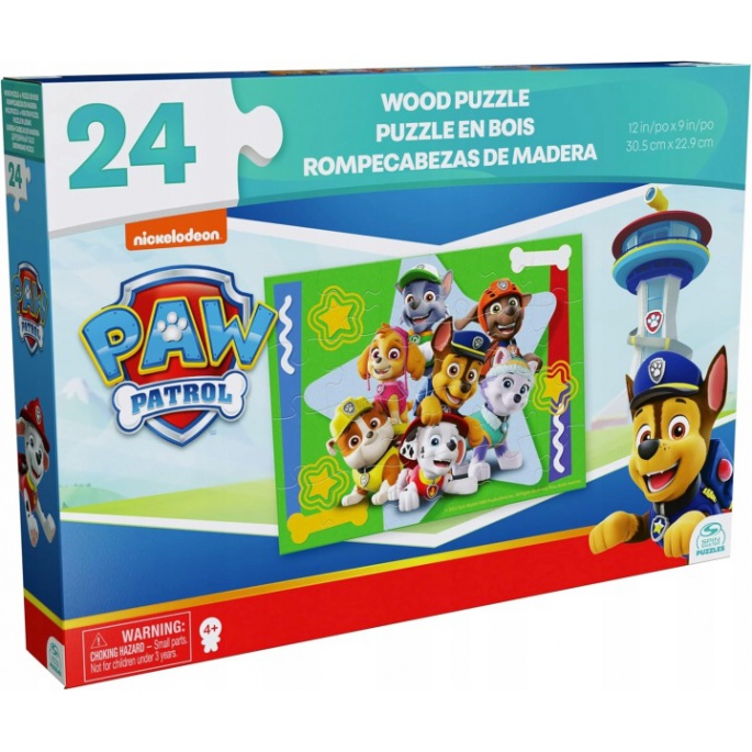 Spin Master Games Psići u ophodnji drvene puzzle 24 komada