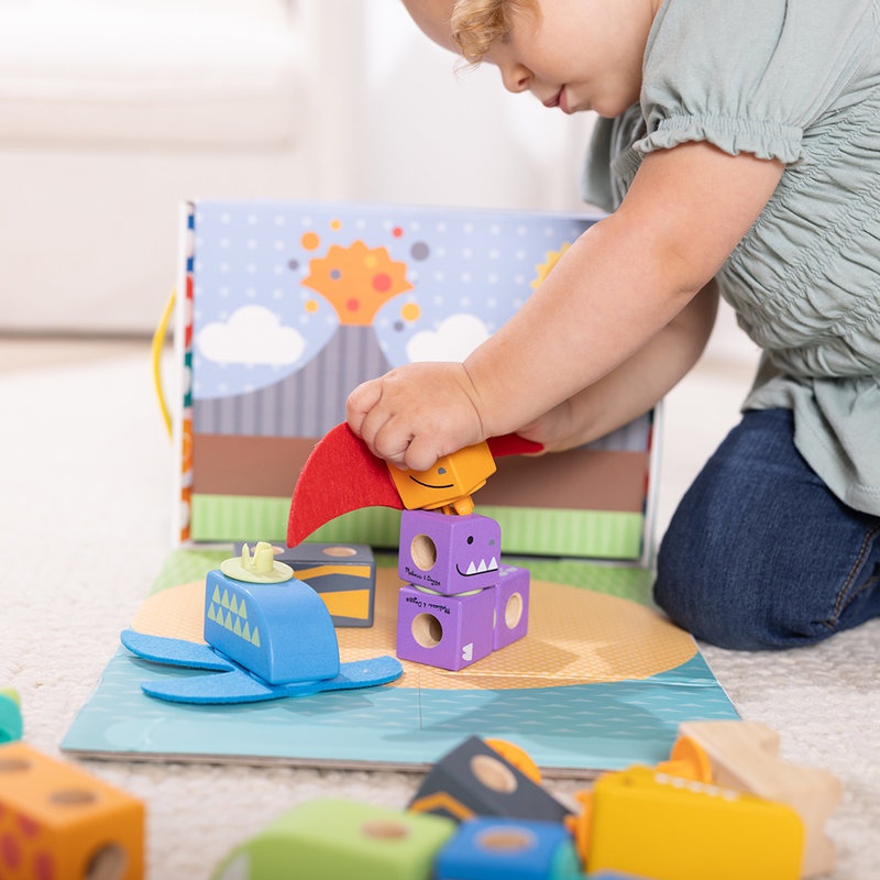 Melissa & Doug Blockables kocke dinosaur
