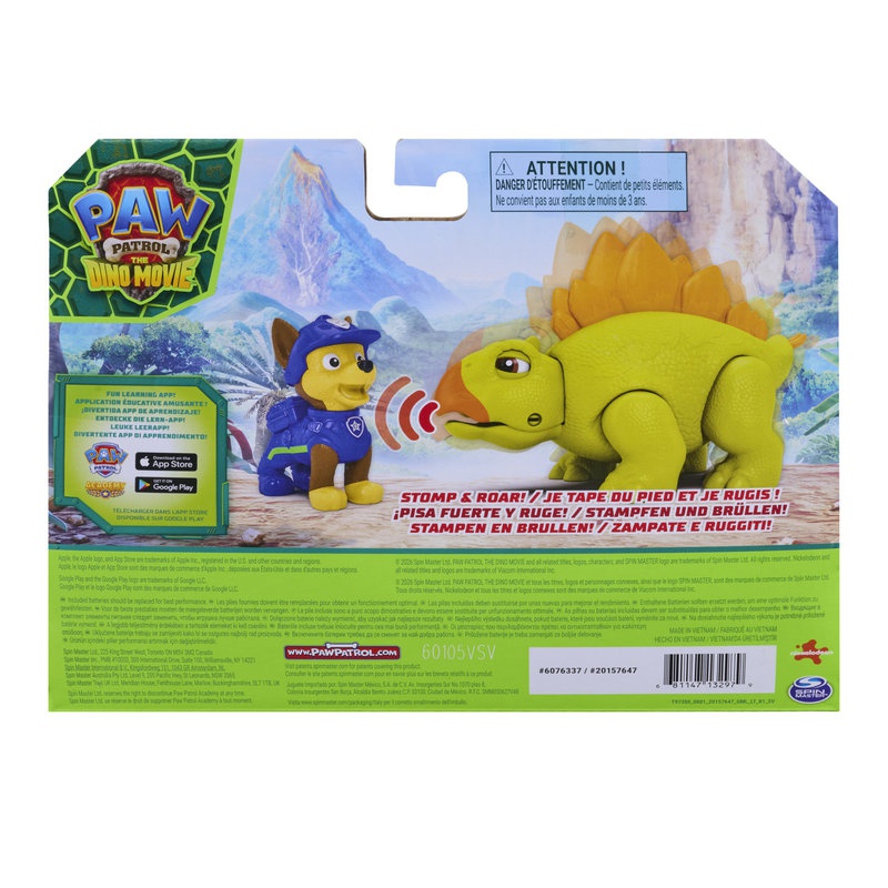 Psići u ophodnji The Dino Movie: figura dinosaura sa zvukovima + Chase