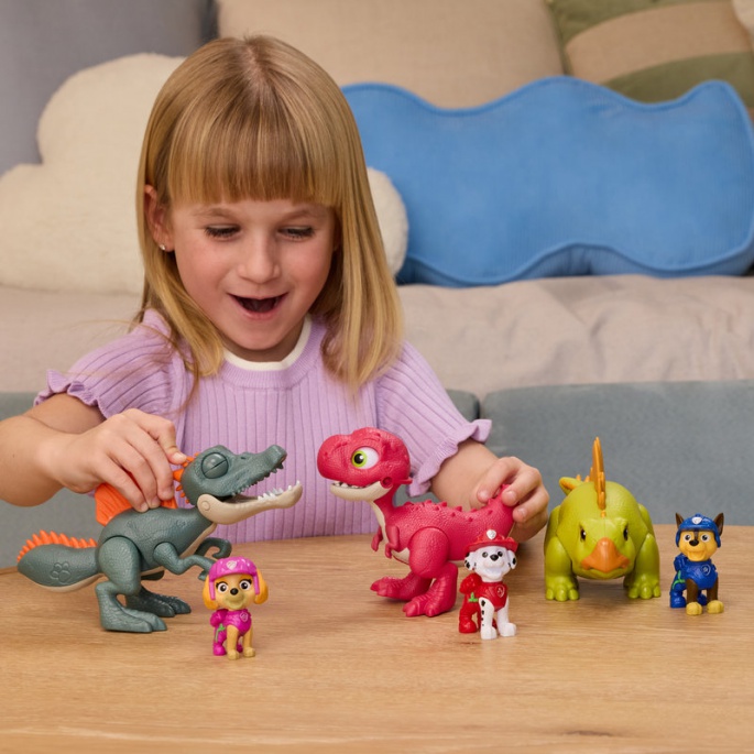 Psići u ophodnji The Dino Movie: figura dinosaura sa zvukovima + Marshall