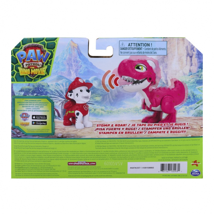 Psići u ophodnji The Dino Movie: figura dinosaura sa zvukovima + Marshall