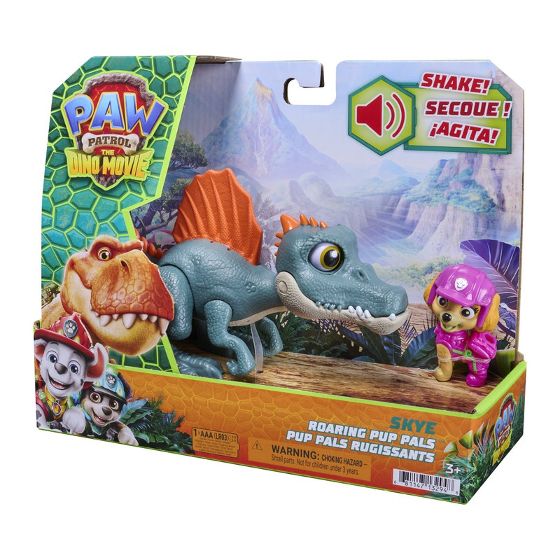 Psići u ophodnji The Dino Movie: figura dinosaura sa zvukovima + Skye