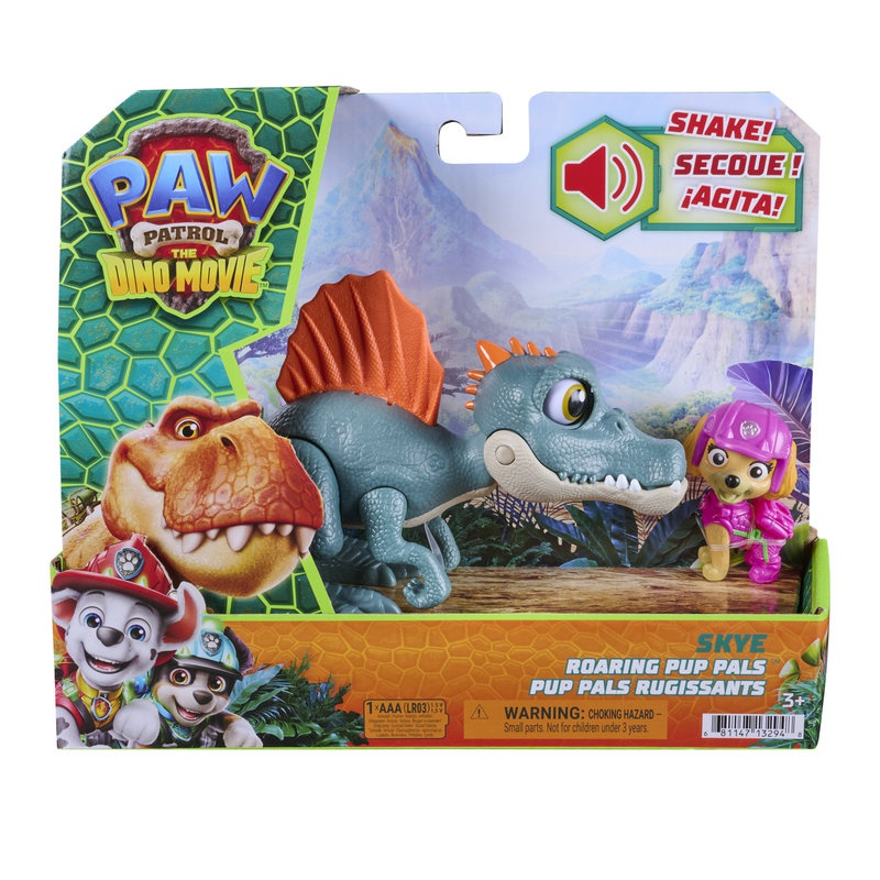 Psići u ophodnji The Dino Movie: figura dinosaura sa zvukovima + Skye