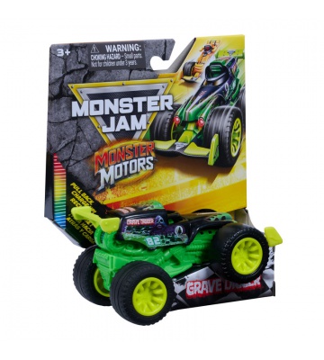 Monster Jam Monster Motor svjetlosni Grave Digger 1:64