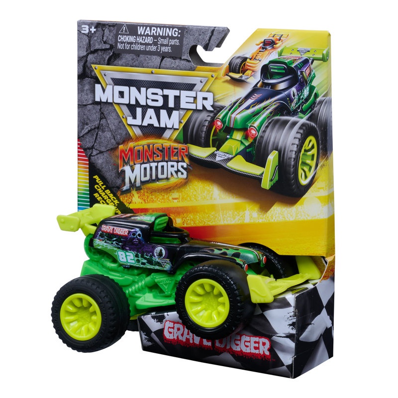 Monster Jam Monster Motor svjetlosni Grave Digger 1:64