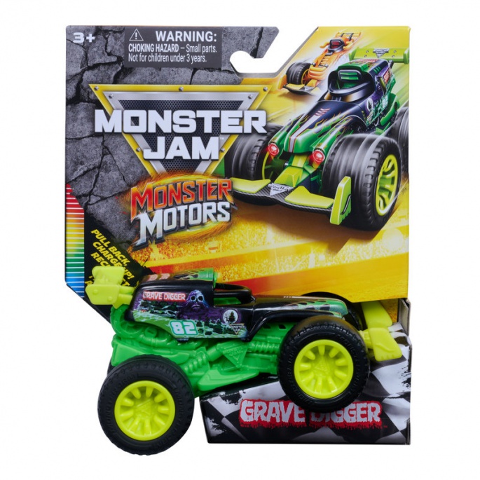 Monster Jam Monster Motor svjetlosni Grave Digger 1:64