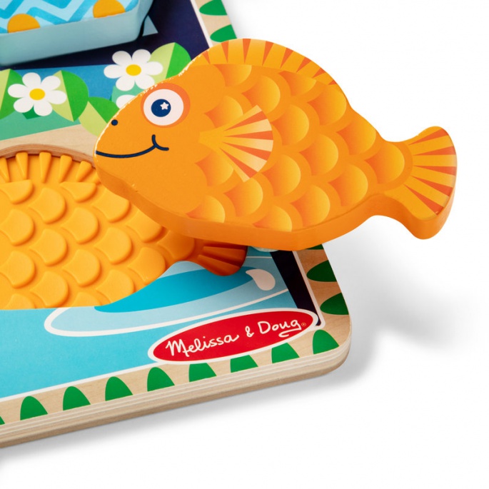 Melissa & Doug Drvene puzzle s Životinjice i njihovim taktilnim otiskom