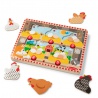 Melissa & Doug Drvene puzzle s iskačućim kokošima